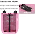 thumbnail image 6 of WANDF Mesh Swim Bag Beach Backpack with Wet Pocket, Waterproof Pool Bag with Full-Zip Opening for Women and Men,Drawstring Backpack for Swimming, Gym, Cruise,Waterpark Essentials(Pink), 6 of 10