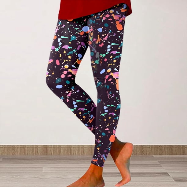 WILLBEST Leggings Elásticos Estampados de Moda para Mujer, Mallas de Yoga para Fitness, Ropa Informal, Pantalones de Entrenamiento Cómodos, Ropa Deportiva de Cintura Alta Y Suave, 3671 Mediana