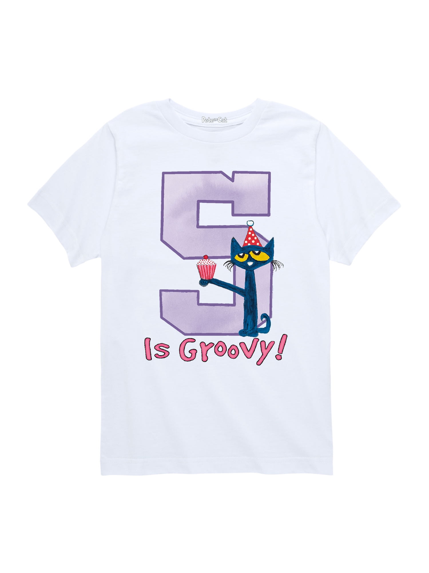 Pete the Cat Pete The Cat 5Th Birthday Girls Toddler Short Sleeve