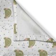 thumbnail image 3 of Ambesonne Animal Kitchen Curtains, Smiling Frog Funny, 55"x45", Olive Green White, 3 of 3