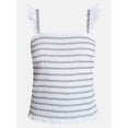 thumbnail image 6 of Time and Tru Women's Smocked Cotton Tank Top with Ruffle Straps, Sizes XS-XXXL, 6 of 6