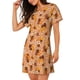 thumbnail image 2 of Disketp Hippie Ditsy Floral para Camisón Corto de Manga Corta para Mujeres, Camisón Cómodo con Escote Redondo, Bonito y Confortable, 2 of 6