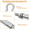 thumbnail image 4 of 5 Pack M8 304 Stainless Steel Expansion Hook, Small Open Cup Expansion Bolt Screw Concrete Hook, 4 of 6