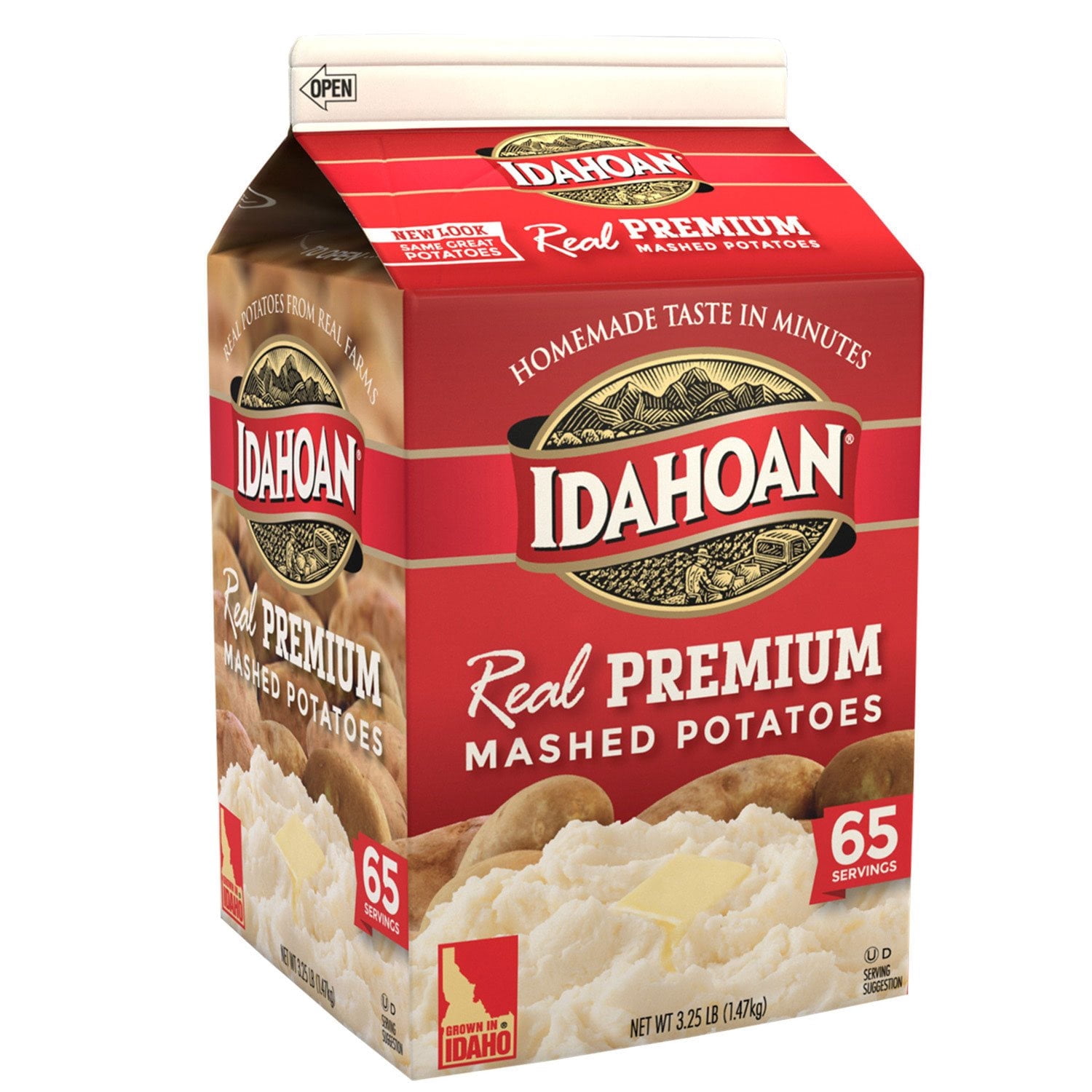 Idahoan Real Premium Mashed Potatoes, 3.25 lbs with bowl by OMA