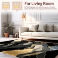 thumbnail image 2 of ODIKA 4' x 6' Machine Washable Non-Slip Area Rug, Contemporary Mountain High Traffic Rug, Black, 20283, 2 of 7