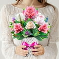 thumbnail image 1 of xianyou-Flower Bouquet Pop Up Cards, Pink & White Roses, Valentine's Day Card, Thinking Of You Card, Get Well Soon Card, with Blank Note Card and Envelope, All Occasions., 1 of 4