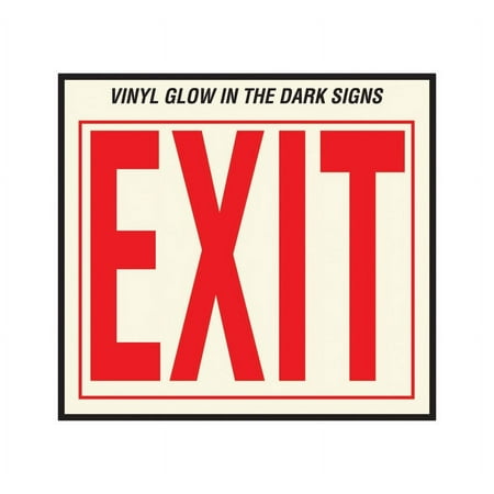 Hy-Ko Self Adhesive Safety Sign Red 10" X 12" Exit Case of 10
