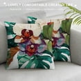 thumbnail image 3 of Creowell  Tropical Plants Throw Pillow Covers,Tropical Flower Leaves Home Decorative Throw Pillow Case Cushion Cover for Sofa Couch, 3 of 5