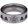 thumbnail image 2 of Goddess Pentacle Tungsten Carbide Ring, 2 of 9