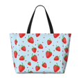 thumbnail image 2 of Fotbe Strawberry Bolsa de Viaje para Playa - Resistente al Agua, Bolsa Tote de Gran Capacidad y Ligera con 7 Bolsillos para Mujeres y Hombres, 2 of 7