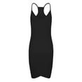 thumbnail image 4 of OSFVNOXV Summer Dresses for Women Plus Size Ribbed Knit Tank Crew Neck Breathable Racer Back Athletic Mini Dress, 4 of 6