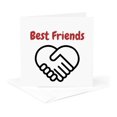 thumbnail image 5 of 3drose, Image of a Handshaking with Text of Bestfriends, 6 Greeting Cards with Envelopes, 5 of 7