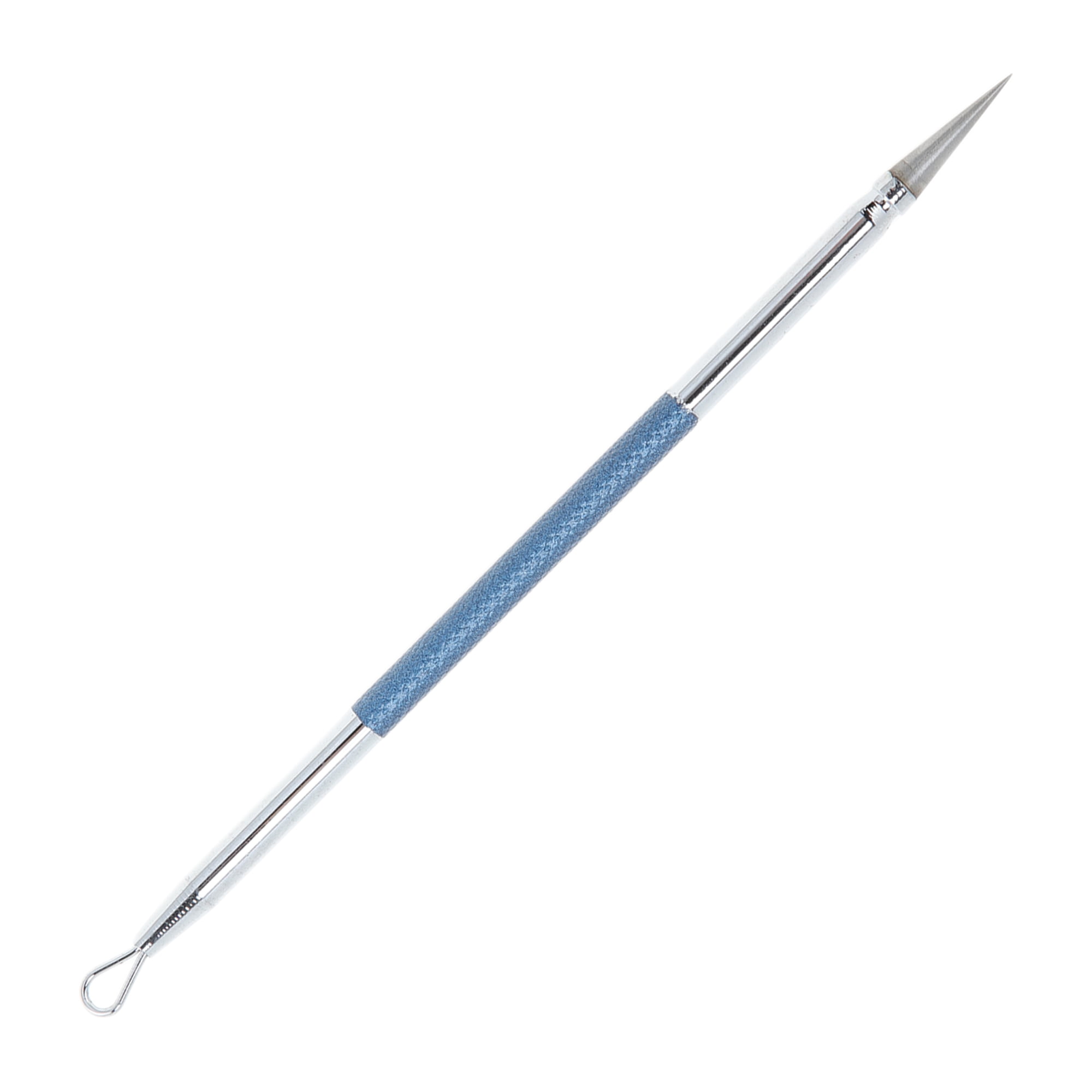 Unique Bargains 1pc Facial Double-Headed Pimple Extractor Tool for Skin Care Dark Blue