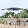 thumbnail image 6 of EastVita 9Ft Patio Umbrella - 8 Sturdy Ribs Outdoor Table Umbrella with Crank Lift Push Button Tilt, 6 of 6