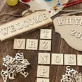 thumbnail image 6 of Dytern DIY 104pcs Mini Wooden Letters Blank Wood Letters DIY Painting Chips Wood Slices, 6 of 11
