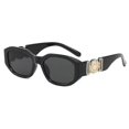 thumbnail image 1 of 15cm Gafas pequeñas únicas para mujer, anteojos cuadrados Retro con personalidad a la moda, color negro, 2023, 1 of 3