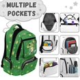 thumbnail image 5 of Pzuqiu Cartoon Frog Boys Backpack Set 4 Piece 17 Inch Large Capacity School Bookbag with Insulated Lunch Bag Pencil Case Water Bottle Holder Schoolbag for 8-14 Elementary Middle School, 5 of 7
