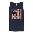 thumbnail image 3 of By His Blood We Are Healed Inspirational/Christian Mens Graphic Tank Top, Navy, X-Large, 3 of 5