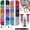 Multicolored(2 Small Pack + 3Pc Glue), variant on 30000Pcs Resin Rhinestones for Bedazzling with Tweezers, Transparent AB Rhinestones for Crafting with 3Pcs 10ml B7000 Jewelry Glue for DIY Crafts Clothing Tumblers Shoes Fabric Nail Art