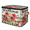Multicolor 3, variant on ADECORIVY Flower Lavender Stripes Storage Bin with Zipper Lid, Fabric Storage Baskets Boxes with Handles, Decorative Clothes Organizer Containers for Shelves, Wardrobe, Closet