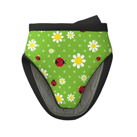 

Lukts Daisies And Ladybugs for Silicone Oven Mitts Heat Resistant Silicone Potholders Mini Oven Mitts Oven Glove Kitchen Mittens Pinch Mitts Cooking Mitts