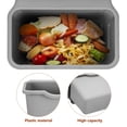 thumbnail image 4 of RENACLIPY 1Pcs Compost Bucket for Kitchen Grey Plastic Modern Sleek Appearance, 4 of 8