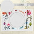 thumbnail image 3 of Ambesonne Watercolor Place Mats Set of 4, Gardening Plants Art, Standard Size, Multicolor, 3 of 6