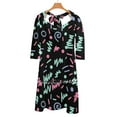 thumbnail image 4 of Robe Évasée Style Années 80 Minimaliste et Nœud Cœur Design Mode Grande Taille Robe Ample, 4 of 5