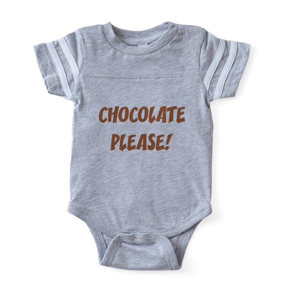 CafePress - FIN Chocolate Please - Cute Infant Baby Football Bodysuit