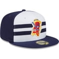 thumbnail image 3 of Men's New Era White/Navy Brooklyn Cyclones Coney Island Franks Theme Night 59FIFTY Fitted Hat, 3 of 6