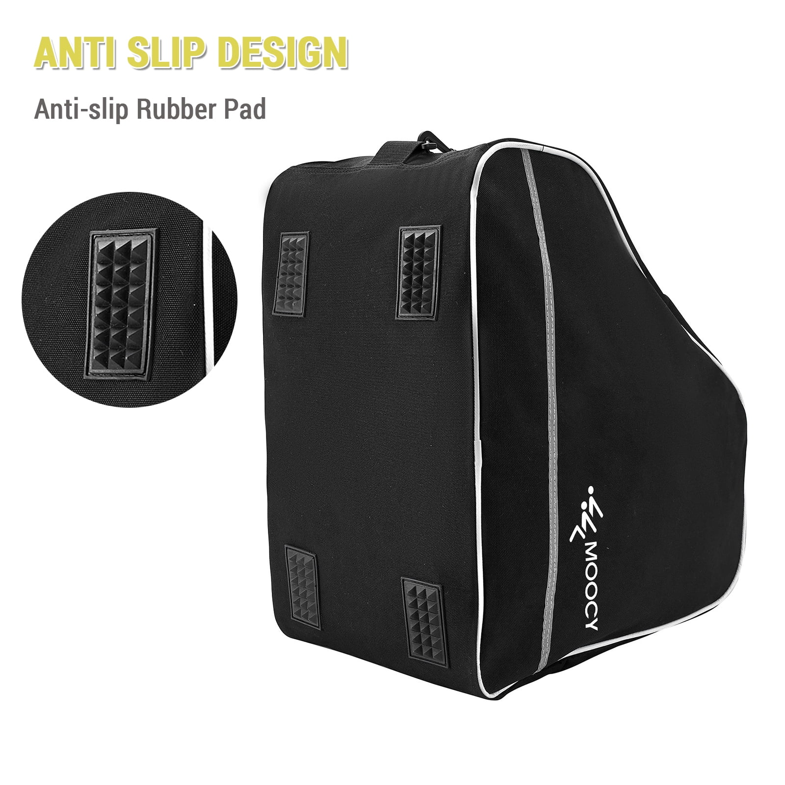 Moocy Ski Boot Bag -Ski Boots Snowboard Boots Bag Waterproof Travel Boot Bag for Ski Helmets, Goggles, Gloves, Ski Apparel & Boot Storage