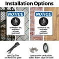 thumbnail image 3 of (2 Pack) Harness & SRL Required OSHA Notice Sign 10 Inch X 14 Inch Indoor / Outdoor Rust-Free Aluminum Metal Signs for Workplace, Workshop, and Construction Site, Made in the USA, 3 of 8
