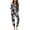 Black and White - Ghost, variant on DISNIMO Women's 2 Piece Lounge Sets Skull Printed Long Sleeve Sleepwear V Neck Nightwear and Long Pant with Pockets Button Down Pjs Lounge Set