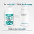 thumbnail image 4 of SuperSmart - Betaine HCI 2600 mg per Day (Hydrochloride) - Digestive Bitters - Pepsin Support - with Protease | Non-GMO & Gluten Free - 120 Tablets, 4 of 10