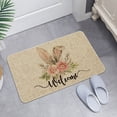 thumbnail image 3 of Qocolhg Happy Easter Eggs Entrance Door Mat, Spring Bunny Ears Low Profile Tradition Decor Welcome Mat, Non-Slip Carpet Rugs Floor Mat Decorative for Home/Bathroom/Kitchen/Indoor, 16x24 inch, 3 of 8