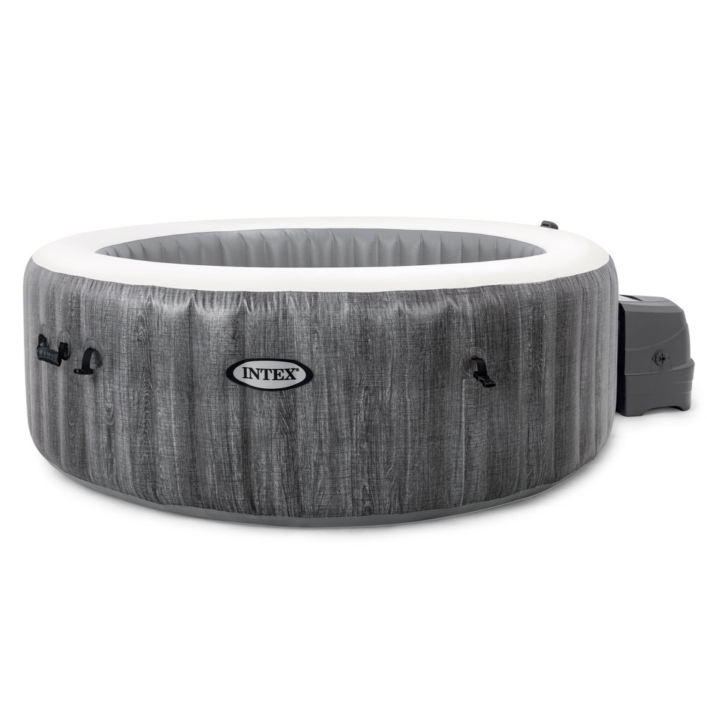 Intex PureSpa Greywood Deluxe 6 Person Portable Inflatable Hot Tub Jet