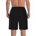 thumbnail image 3 of Jean Michel Basquiat Men's Beach Shorts Quick Dry Athletic Workout Swim Shorts Elastic Waist Drawstring Summer Shorts, 3 of 5