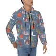 thumbnail image 4 of Zip Up Hoodies for Men - Cute Snail Doodle Long Sleeve Comfrt Men'S Fashion Hoodies & Sweatshirts, Jackets for Men Hoodies Pullover Clothing Clothes with Pouch, 4 of 5