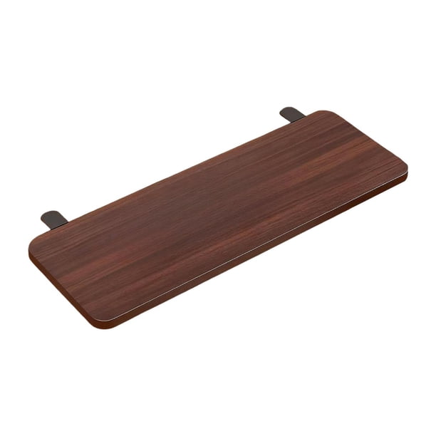Extensor de escritorio, estante, bandeja para teclado, multifuncional para el hogar y la oficina. Color de nuez