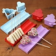 thumbnail image 7 of Cake Pop Mold Set with 9 Inch Tray and Sticks, Heart Cake Pop Cutter and Pusher, Baking Molds Kit for Parties, Wedding,Home Desserts Making - Red, 7 of 7