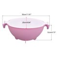 thumbnail image 2 of Colador de cocina 3 piezas, colador de alimentos de plástico con asas dobles, cesta de lavado de verduras, cesta de drenaje para pasta, verduras-rosa Unique Bargains Colador de colador de cocina, 2 of 6