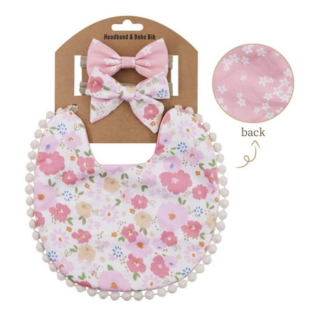 

Shldybc Toddler Baby Bandana Drool Bibs for Boys Girls Newborn Baby Plaid Print Linen Cotton Double Sided Saliva Headband Set on Clearance