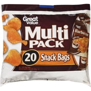 Great Value Barbecue Flavored Potato Chips, Multi Pack