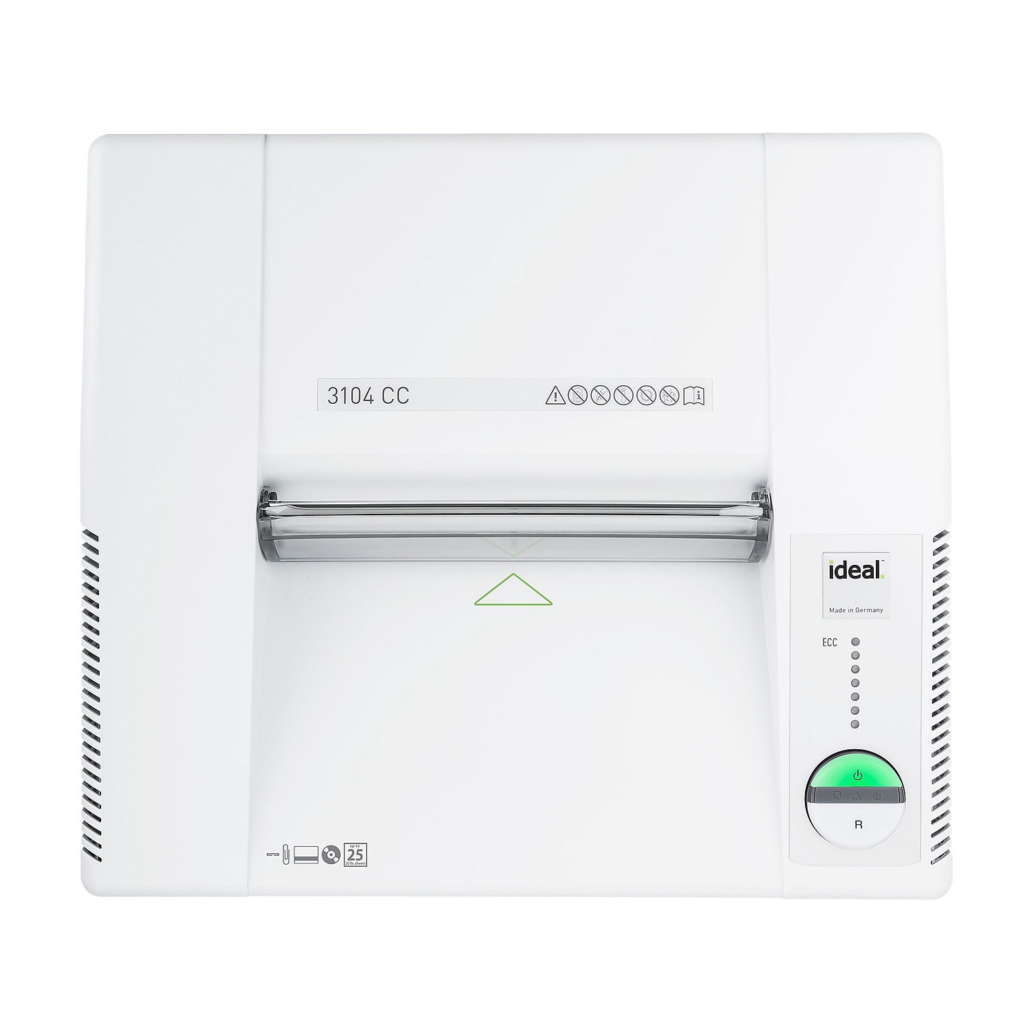 IDEAL 3104 P-4 Security 18 Sheet Cross Cut Multi-Media Commercial Shredder (IDEDSH0315H)