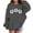 Dark Gray, variant on Toddler Girls Hoodies Sweatshirts Winter Casual Wear Crewneck Letter Print Pullover Kids Clothes Blue Size 4-5T