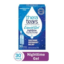 TheraTears Liquid Gel Nighttime Lubricating Eye Drops, Single-Use Daily Vials, 30 Count