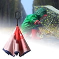 thumbnail image 6 of Children's Inverted Umbrella Riding Double Layer Stick Rain Umbrella Style D, 6 of 8