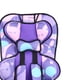 thumbnail image 5 of Asiento elevador de respaldo alto para automóvil, portátil, de polietileno, convertible, para bebés pequeños, color morado, 5 of 5