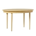 thumbnail image 5 of Walker Edison Modern Fluted Oak Veneer Dining Table for 4, Coastal Oak, 5 of 12