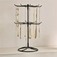 thumbnail image 2 of Rotating Jewelry Rack Iron Display Rack Rarring Key Bracelet Detachable Floor Display Storage Rack, 2 of 6